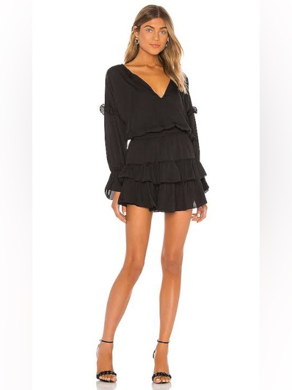 Misa Los Angeles Black amalya dress